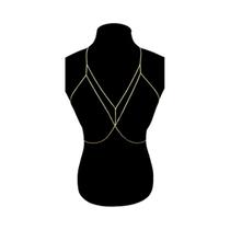 Corrente De Peito Feminina Sexy Para O Verão, Joia Corporal Para Biquíni, Arnês De Praia Com