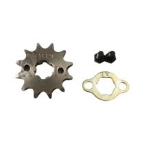 Corrente De Pinhão Dianteiro 10T-19T Com Placa Retentora Para ATV Quad Go Kart Moto Buggy Scooter Corrente De Pinhão Dianteiro 10T-19T Com Placa Retentora Para ATV Quad Go Kart Moto Buggy Scooter