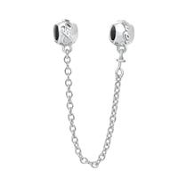 Corrente de Prata 925 com Pingente Trevo - Para Pulseiras Pandora