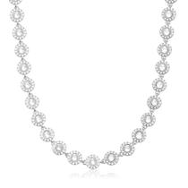 Corrente De Prata 925 Feminina Choker Riviera Angelic