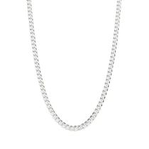 Corrente de prata 925 fina masculina elo groumet batido 50cm 830059