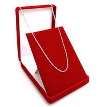 Corrente De Prata 925 Masculina Colar Cadeado 2mm 60cm Maciça