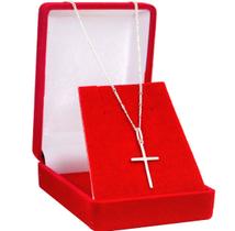 Corrente De Prata 925 Masculino 3x1 60cm Pingente Crucifixo Corrente De Prata 925 Masculino 3x1 60cm Pingente Crucifixo