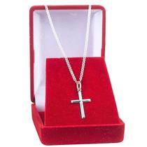 Corrente De Prata Masculina 925 Cordão Piastrine 70cm Pingente Crucifixo Corrente De Prata Masculina 925 Cordão Piastrine 70cm Pingente Crucifixo