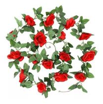 Corrente De Rosas Artificial Rosas Maravilhosas Perfeitas com 2 metros