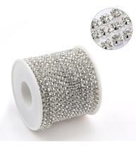 Corrente de Strass SS12 Prata 5 metros -importado