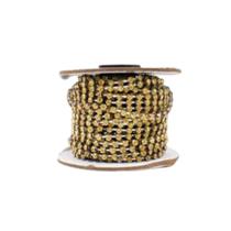 Corrente de strass ss28 ouro metro Corrente de strass ss28 ouro metro