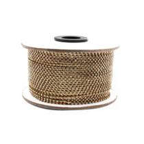 Corrente de strass ss6 dourado metro Corrente de strass ss6 dourado metro