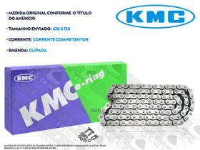 Corrente de Transmissão Honda XLR 125 428X126 COM Retentor KMC