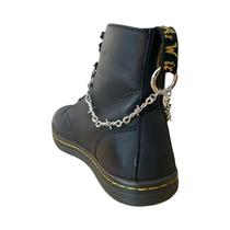 Corrente Decorativa Para Sapatos Estilo Gótico Punk Com Espinhos Duplos Destacáveis E Fivela De