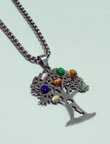 Corrente E Pingente Árvore Da Vida Meditação Equilíbrio Aço Inox Corrente E Pingente Árvore Da Vida Meditação Equilíbrio Aço Inox
