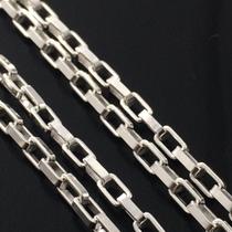 Corrente E Pulseria Masc. Prata Maciça 925 70cm 21cm Bloco Corrente E Pulseria Masc. Prata Maciça 925 70cm 21cm Bloco