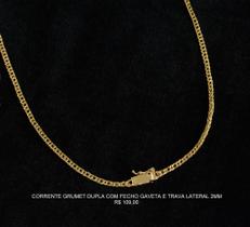 Corrente elo grumet dupla com fecho gaveta e trava dupla Corrente elo grumet dupla com fecho gaveta e trava dupla