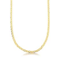 Corrente Elo Piastrini 3,5mm Banhado a Ouro 925 Corrente Elo Piastrini 3,5mm Banhado a Ouro 925