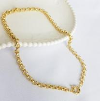 Corrente Elo Português com Fecho Bóia ouro18k