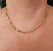 Corrente Elo Português Ouro 18K E Pulseira bolas