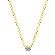 Corrente Elos 35cm Pingente Coração Folheada A Ouro Corrente Elos 35cm Pingente Coração Folheada A Ouro