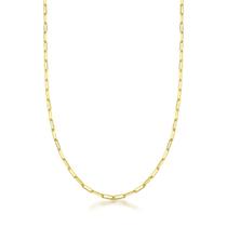 Corrente Elos Delicados Unissex 2mm Banhado a Ouro 18k
