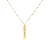 Corrente Elos Zeta 45cm Com Pingente Encontro 1 Diamante Em Ouro 18K