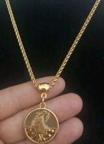 Corrente em Aço Inox com Pingente Omolú