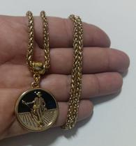 Corrente em Aço Inox com Pingente Zé Pelintra