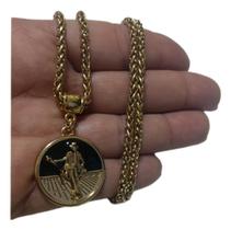 Corrente Em Aço Inox Com Pingente Zé Pelintra