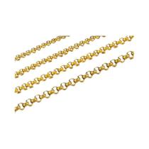 Corrente Em Aço Inoxidável Em Forma De O De 2-4mm, 1 Metro Para DIY, Acessórios Para Pulseira E