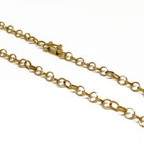 Corrente Em Ouro 10k 416 Argolinhas Finas 40 Cm Corrente Em Ouro 10k 416 Argolinhas Finas 40 Cm