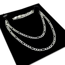 Corrente Em Prata 925 Legítima 3x1 Grumet 60cm Maciça Colar Cordão Masculino Corrente Em Prata 925 Legítima 3x1 Grumet 60cm Maciça Colar Cordão Masculino