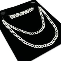 Corrente Em Prata 925 Legítima Grumet 1x1 60cm Maciça Colar Cordão Masculino