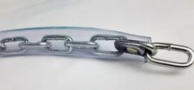 Corrente Encapada 6,5mm c/ 60 cm Cadeado PADO 45mm 2 chaves REFORÇADO Corrente Encapada 6,5mm c/ 60 cm Cadeado PADO 45mm 2 chaves REFORÇADO