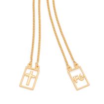 Corrente Escapulário Masculino Fé Rommanel Banhado Ouro 18k Corrente Escapulário Masculino Fé Rommanel Banhado Ouro 18k