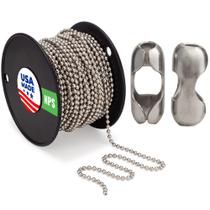 Corrente esférica frisada 10 de 4,5 mm a 30,48 m de bobina e acoplamentos 100 B