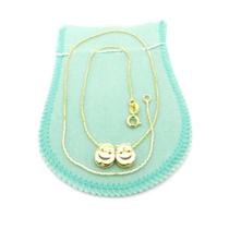 Corrente Feminina 40/45cm 0.5mm Menina Menino Folheado Ouro 18k CR532