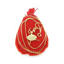 Corrente Feminina 40/45cm 1mm Bailarina Folheado Ouro 18k CR214