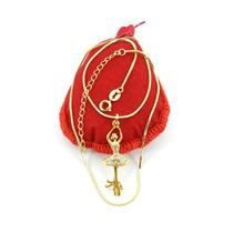 Corrente Feminina 40/45cm 1mm Bailarina Folheado Ouro 18k CR214