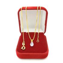 Corrente Feminina 40/45cm 1mm Gota Cristal Folheado Ouro 18k CR707 Corrente Feminina 40/45cm 1mm Gota Cristal Folheado Ouro 18k CR707
