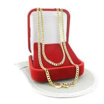 Corrente Feminina 40/45cm 3mm Largura Folheada Ouro 18k CR627 Corrente Feminina 40/45cm 3mm Largura Folheada Ouro 18k CR627