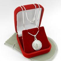 Corrente Feminina 40Cm 1Mm + São Bento Folheada Prata Cr217 Corrente Feminina 40Cm 1Mm + São Bento Folheada Prata Cr217