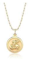 Corrente Feminina 45 Cm Medalha São Jorge Ouro 10k P26