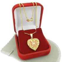 Corrente Feminina 60cm 1mm Relicário Folheado Ouro 18K CR808 Corrente Feminina 60cm 1mm Relicário Folheado Ouro 18K CR808