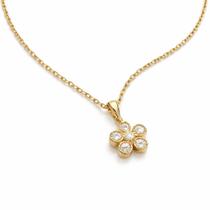 Corrente Feminina Casual Ouro Flor Cravejada Mulher Pedras Chique Colar Corrente Feminina Casual Ouro Flor Cravejada Mulher Pedras Chique Colar