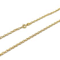 Corrente Feminina de Ouro 18k 50cm Meia Corda Cordão Colar Gargantilha Elo Trabalhado Corrente Feminina de Ouro 18k 50cm Meia Corda Cordão Colar Gargantilha Elo Trabalhado