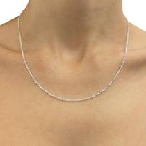 Corrente Feminina Elos Portugueses 45cm Prata 925 Legítima Corrente Feminina Elos Portugueses 45cm Prata 925 Legítima