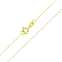 Corrente Feminina Esp 0,3mm Veneziana em ouro 18k 60cm