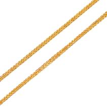 Corrente Feminina Maciça de Ouro 18k Rabo de Raposa 45 cm