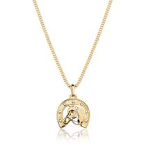 Corrente Feminina Maciça + Pingente Cavalo Ferradura Ouro 18k Corrente Feminina Maciça + Pingente Cavalo Ferradura Ouro 18k