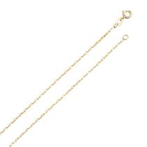 Corrente Feminina Maciça Tijolinho Em Ouro 18k 1mm