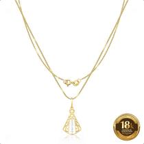 Corrente Feminina Ouro 18k 45cm Com N S. Aparecida