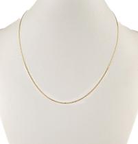 Corrente Feminina Ouro 18k 750 Piastrine 45 Cm Certificado Amarelo